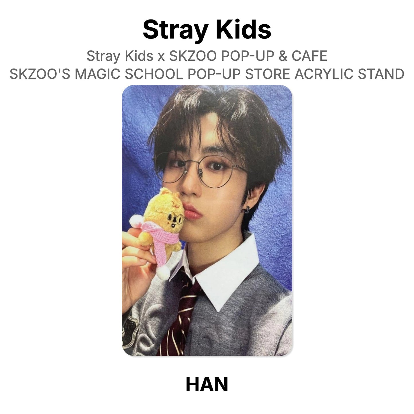 Stray Kids x SKZOO POP-UP & CAFE SKZOO'S MAGIC SCHOOL POP-UP STORE ACRYLIC STAND Official Photocard