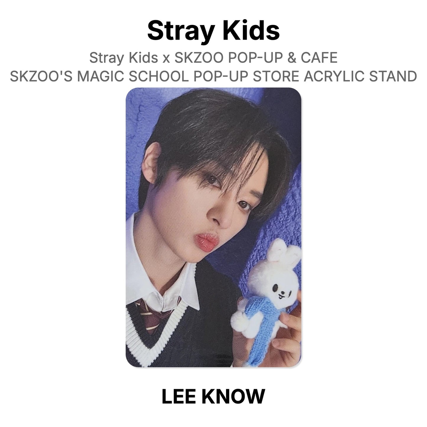 Stray Kids x SKZOO POP-UP & CAFE SKZOO'S MAGIC SCHOOL POP-UP STORE ACRYLIC STAND Official Photocard