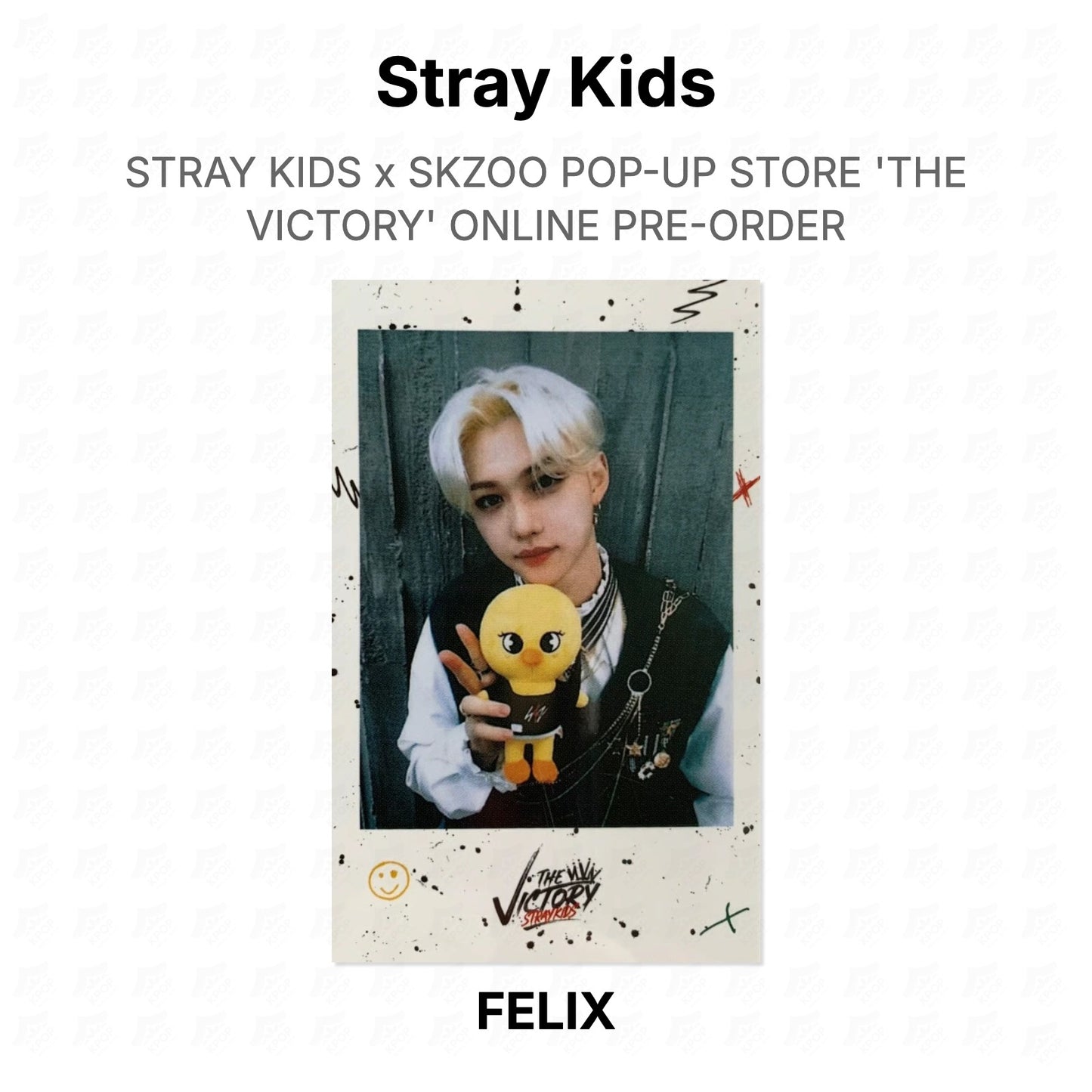 Stray Kids x SKZOO POP-UP STORE 'THE VICTORY' ONLINE PRE-ORDER Official Photocard