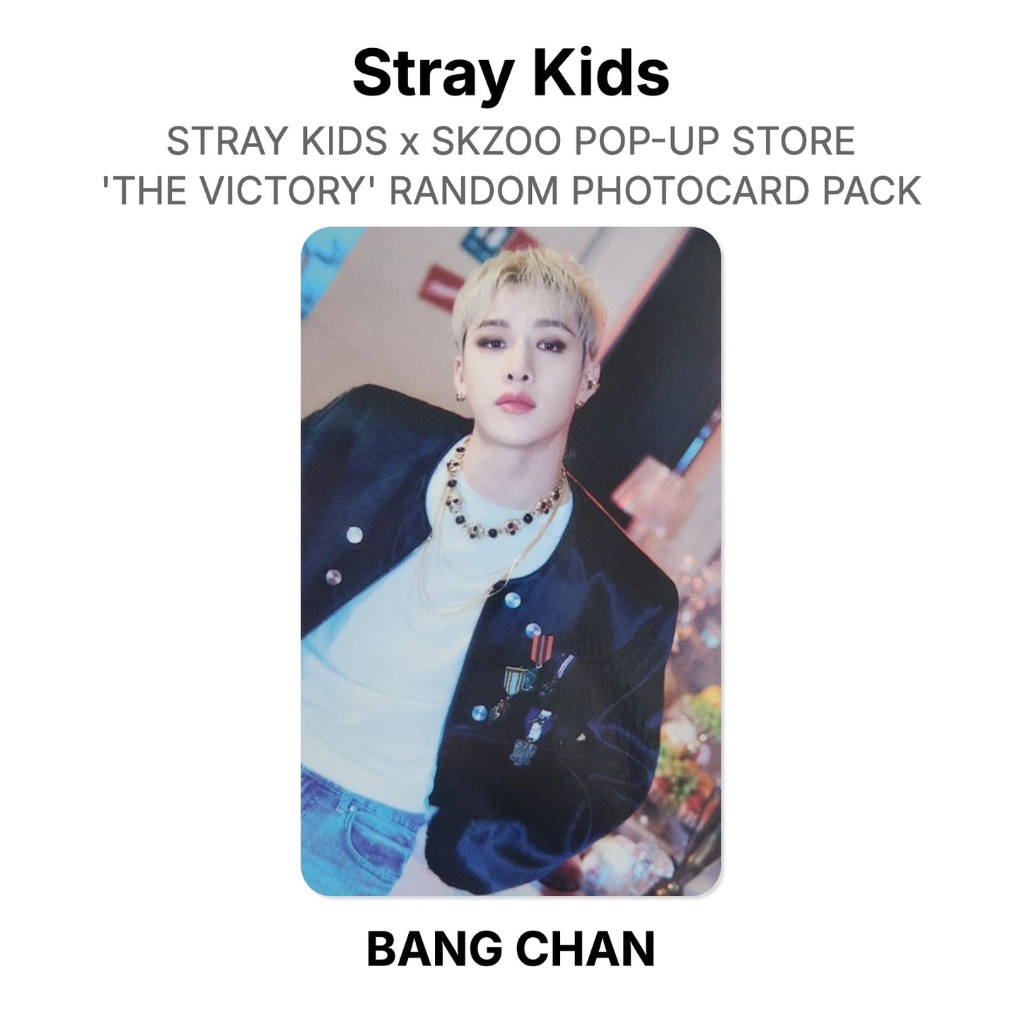 Stray Kids x SKZOO POP-UP STORE 'THE VICTORY' RANDOM PHOTOCARD PACK Offizielle Photocard