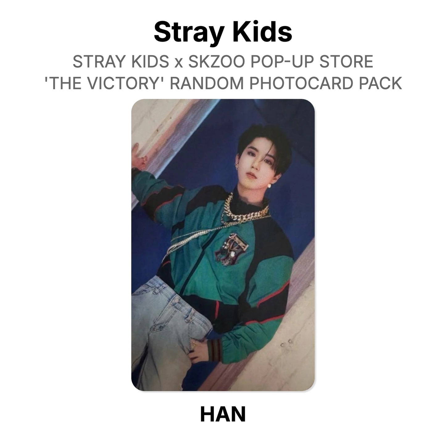 Stray Kids x SKZOO POP-UP STORE 'THE VICTORY' RANDOM PHOTOCARD PACK Offizielle Photocard