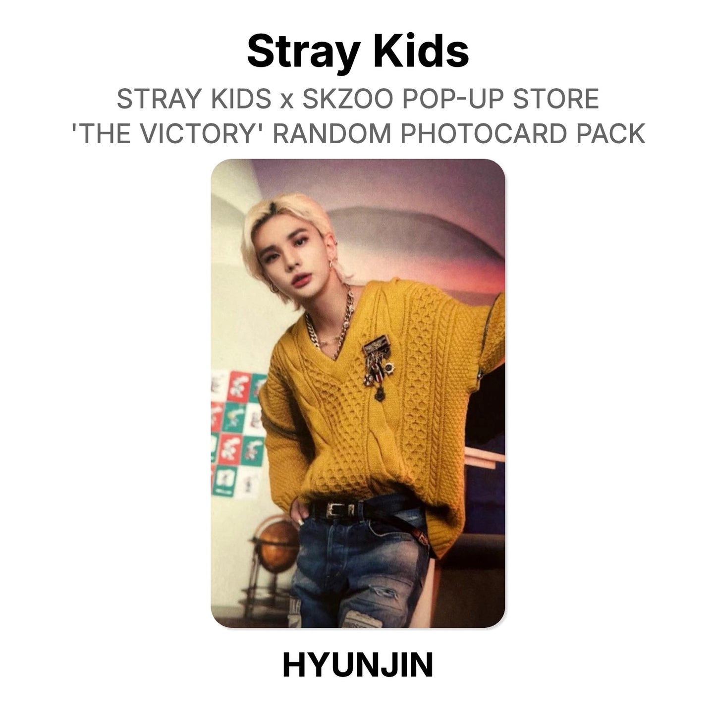 Stray Kids x SKZOO POP-UP STORE 'THE VICTORY' RANDOM PHOTOCARD PACK Offizielle Photocard