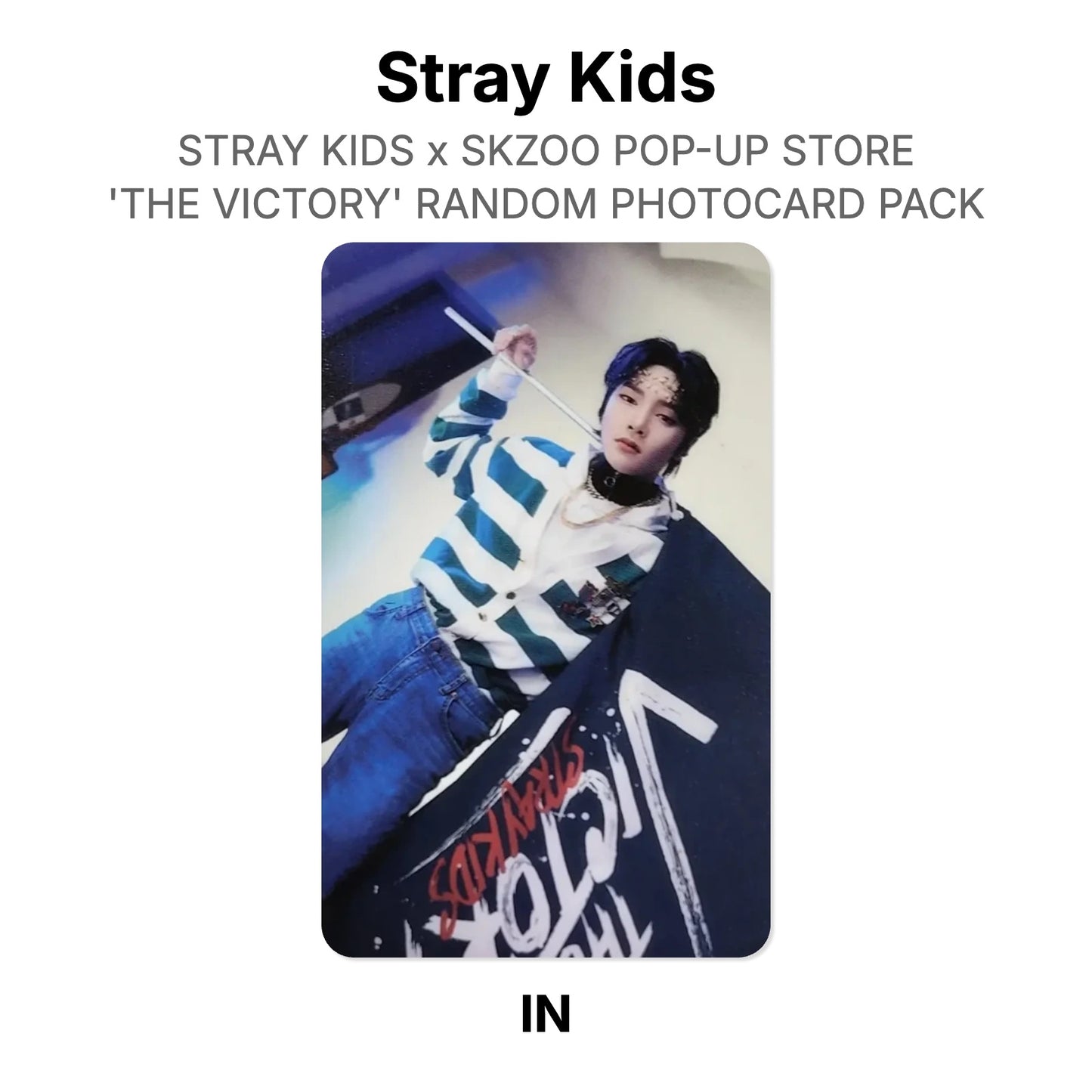 Stray Kids x SKZOO POP-UP STORE 'THE VICTORY' RANDOM PHOTOCARD PACK Offizielle Photocard