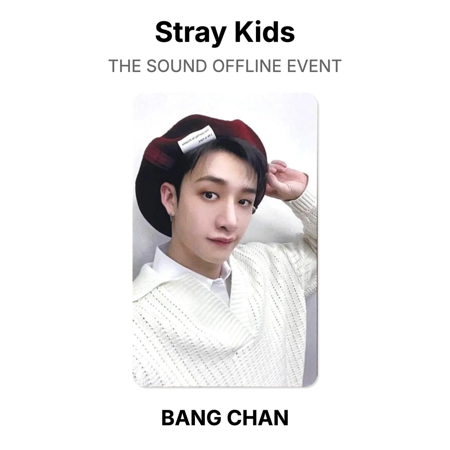 Stray Kids THE SOUND OFFLINE EVENT virallinen Photocard