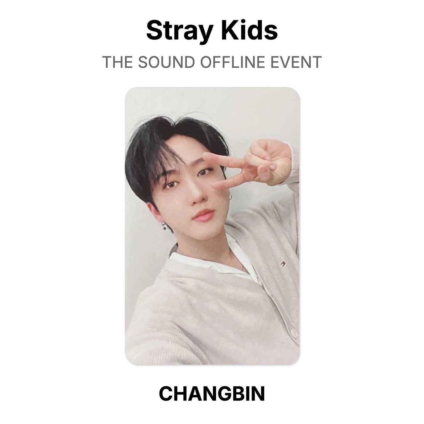 Stray Kids THE SOUND OFFLINE EVENT virallinen Photocard