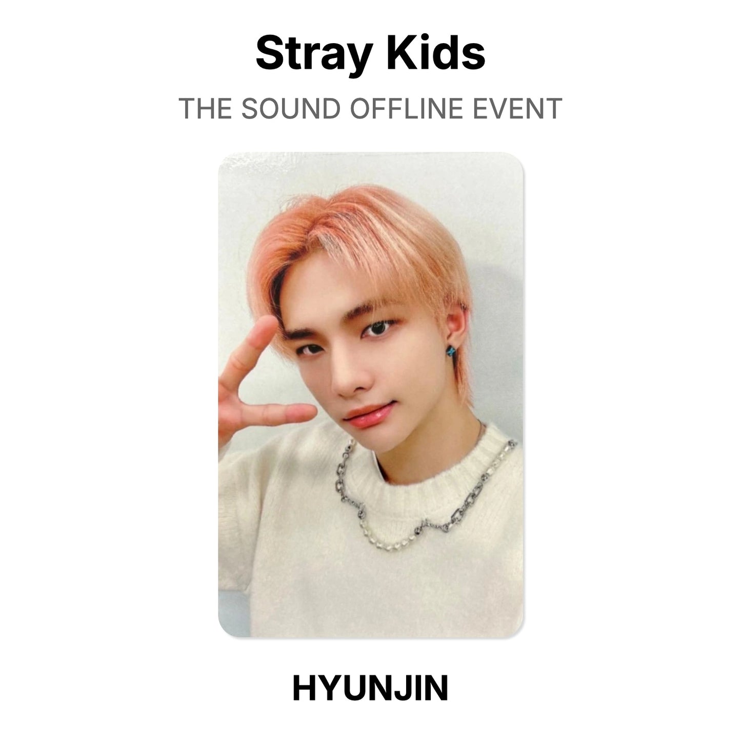 Stray Kids THE SOUND OFFLINE EVENT virallinen Photocard