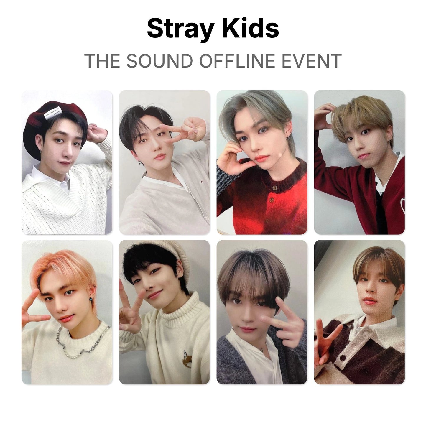 Stray Kids THE SOUND OFFLINE EVENT virallinen Photocard
