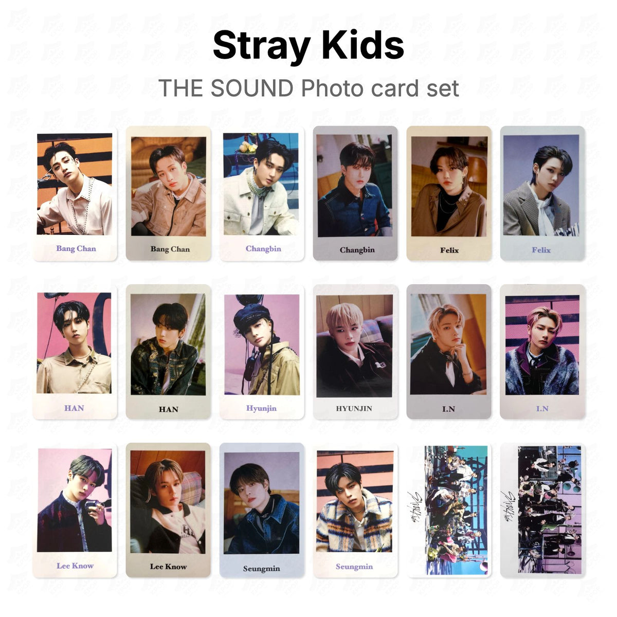 Stray Kids THE SOUND Photo card set 公式フォトカード