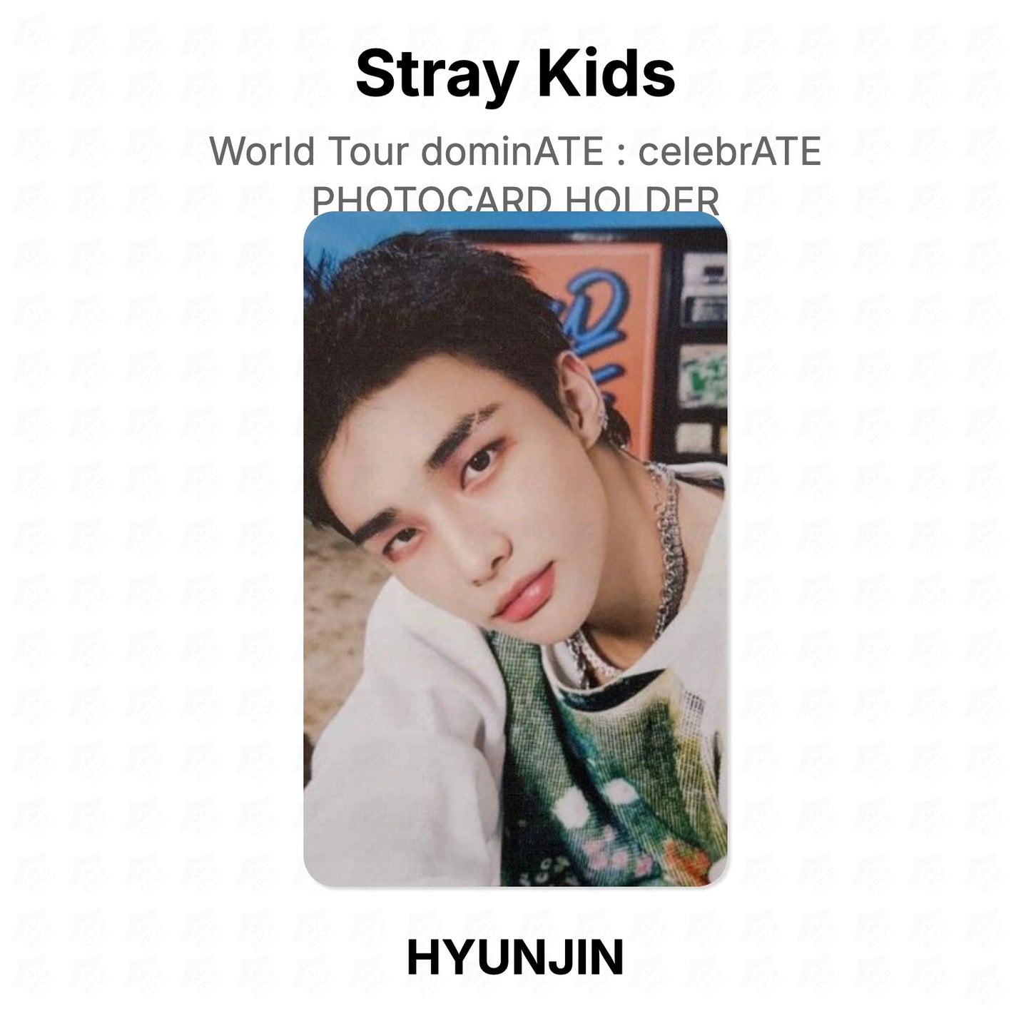 Stray Kids World Tour dominATE : celebrATE PHOTOCARD HOLDER Official Photocard