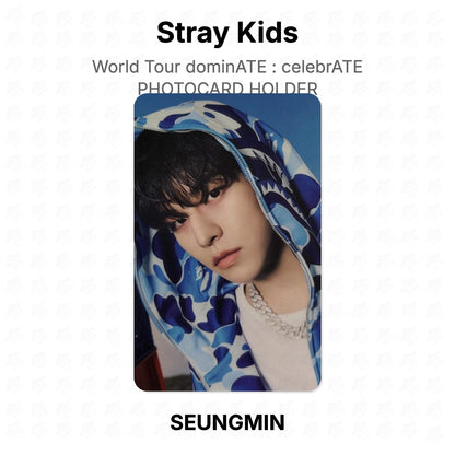 Stray Kids World Tour dominATE : celebrATE PHOTOCARD HOLDER Official Photocard