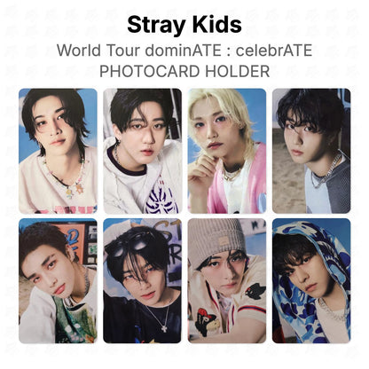 Stray Kids World Tour dominATE : celebrATE PHOTOCARD HOLDER Official Photocard