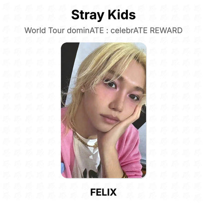 Stray Kids World Tour dominATE : celebrATE REWARD โฟโต้การ์ดของแท้