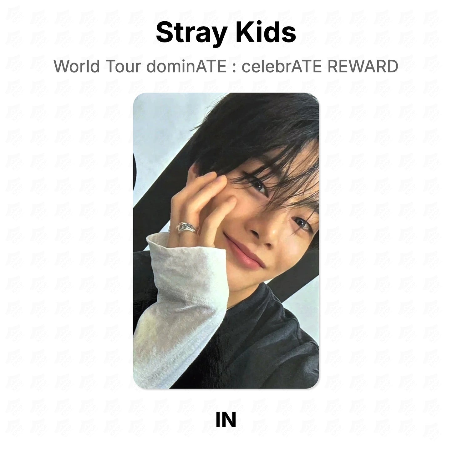 Stray Kids World Tour dominATE : celebrATE REWARD โฟโต้การ์ดของแท้
