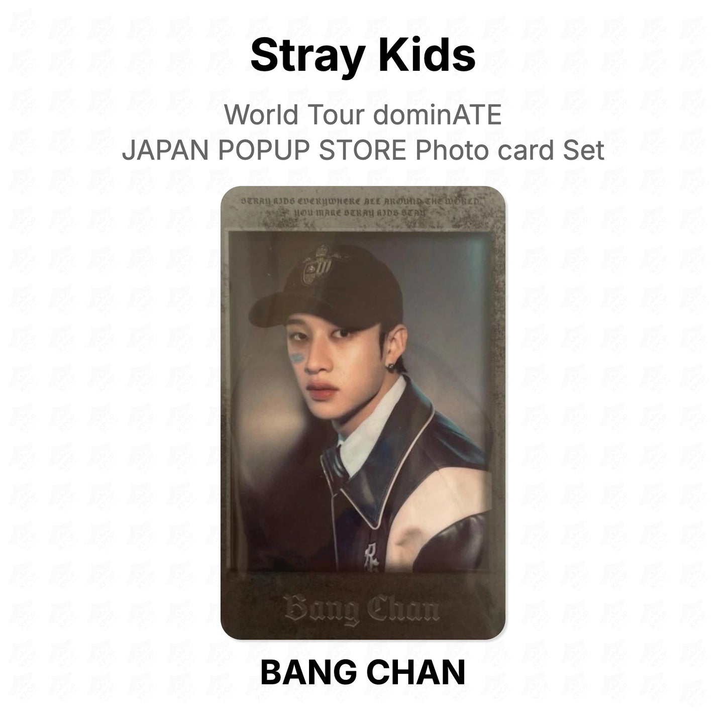 Stray Kids World Tour dominATE JAPAN POPUP STORE Photo card Set Official Photocard