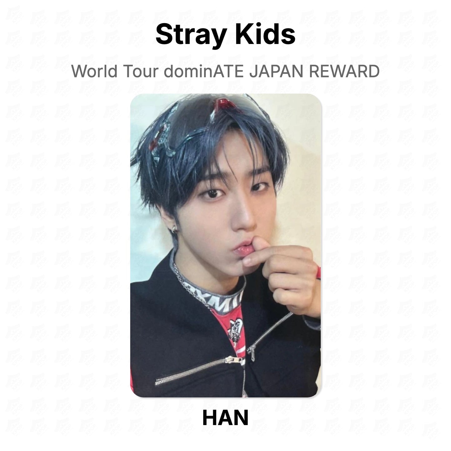 Stray Kids World Tour dominATE JAPAN REWARD Official Photocard