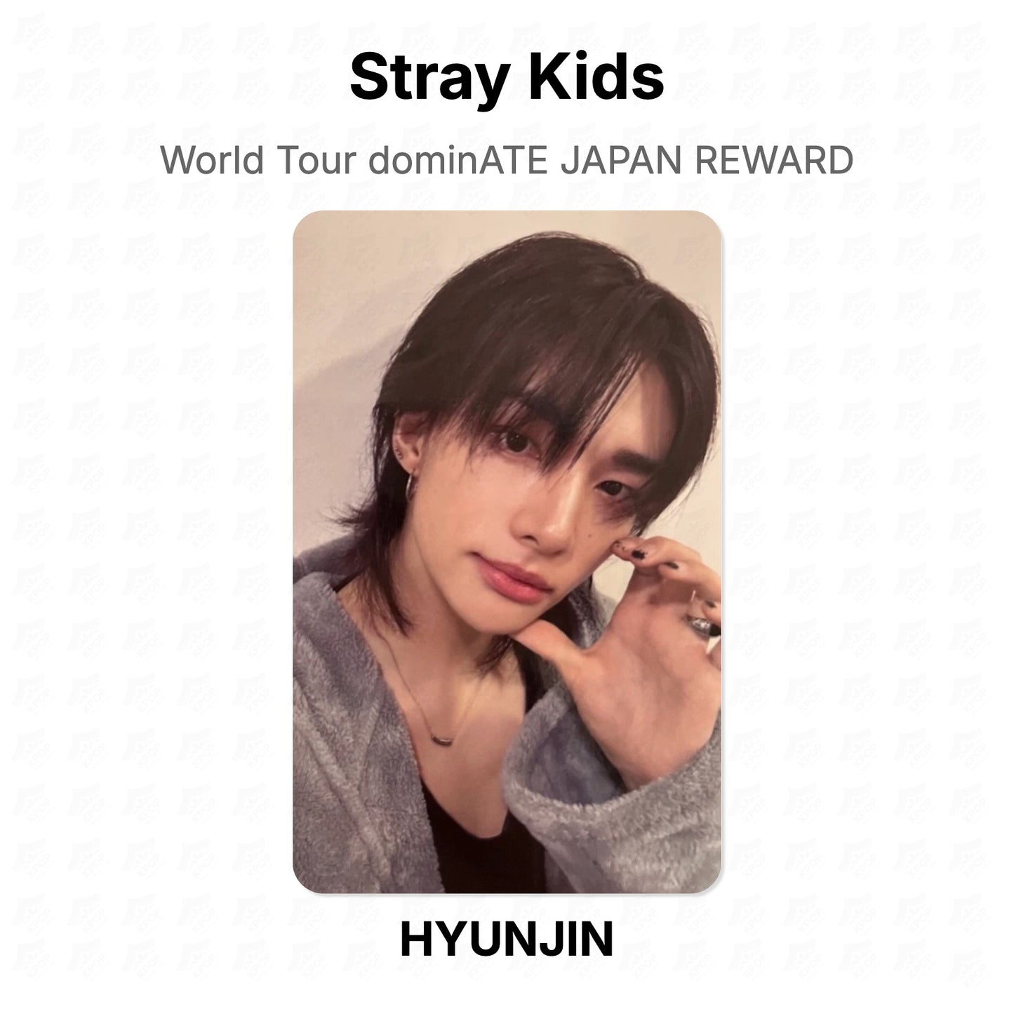 Stray Kids World Tour dominATE JAPAN REWARD Official Photocard