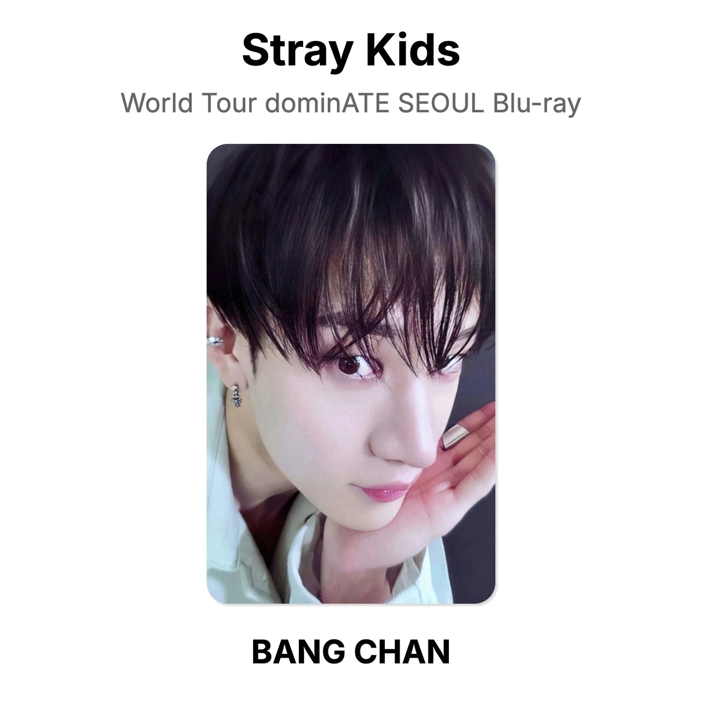 Stray Kids World Tour dominATE SEOUL Blu-ray photocard oficial