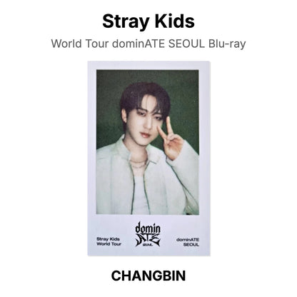 Stray Kids World Tour dominATE SEOUL Blu-ray photocard oficial