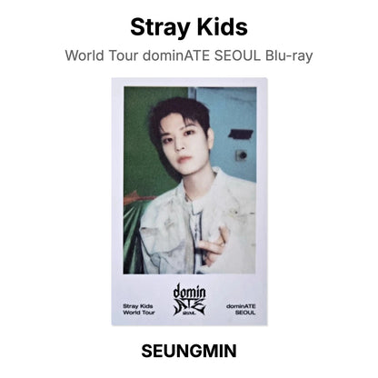 Stray Kids World Tour dominATE SEOUL Blu-ray photocard oficial