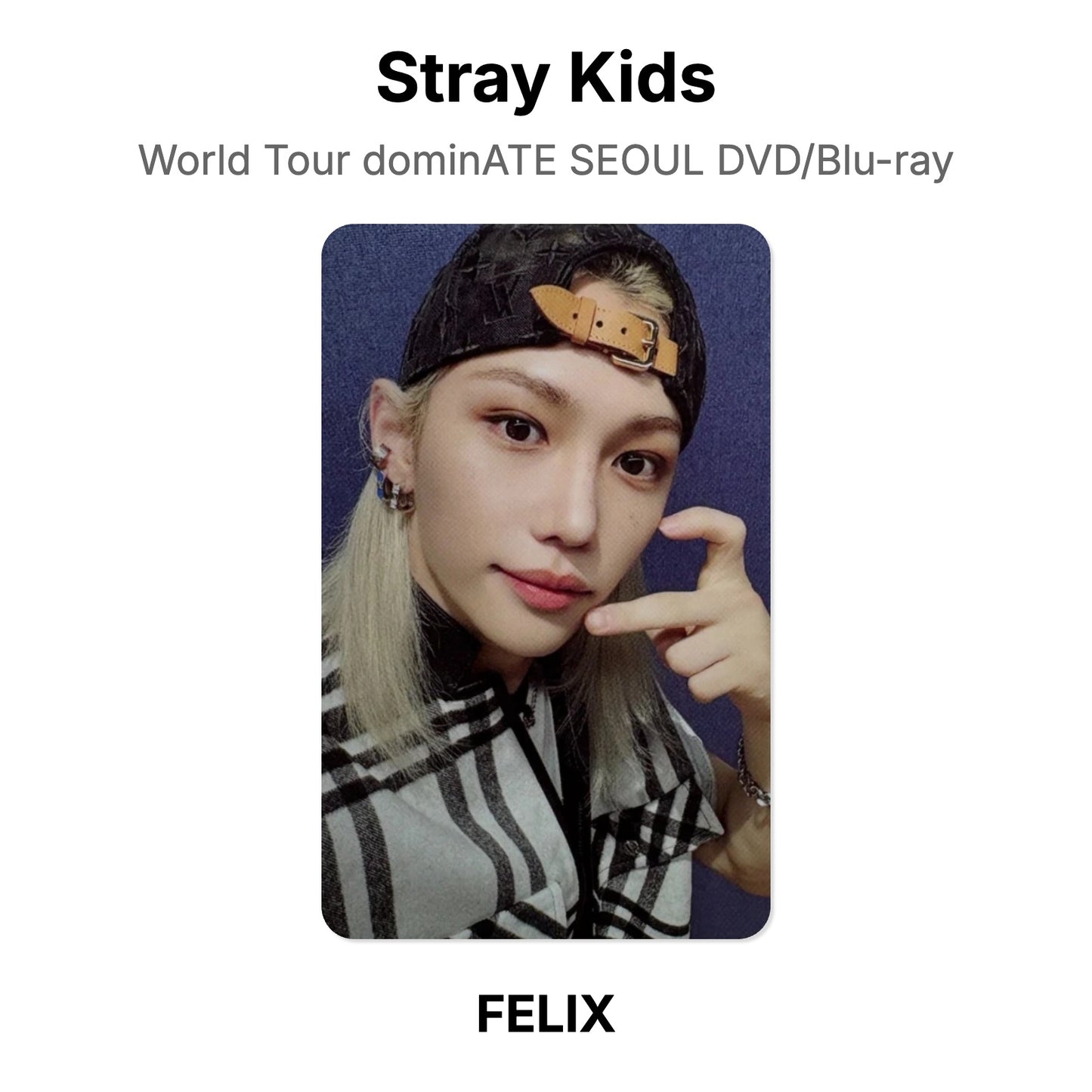 Stray Kids World Tour dominATE SEOUL DVD/Blu-ray โฟโต้การ์ดของแท้