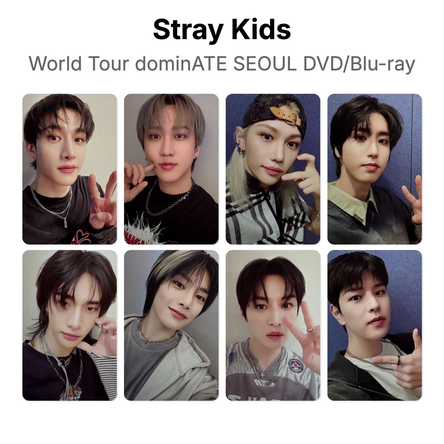 Stray Kids World Tour dominATE SEOUL DVD/Blu-ray โฟโต้การ์ดของแท้