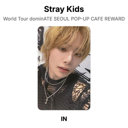 Stray Kids World Tour dominATE SEOUL POP-UP CAFE REWARD photocard oficial