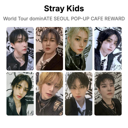 Stray Kids World Tour dominATE SEOUL POP-UP CAFE REWARD photocard oficial