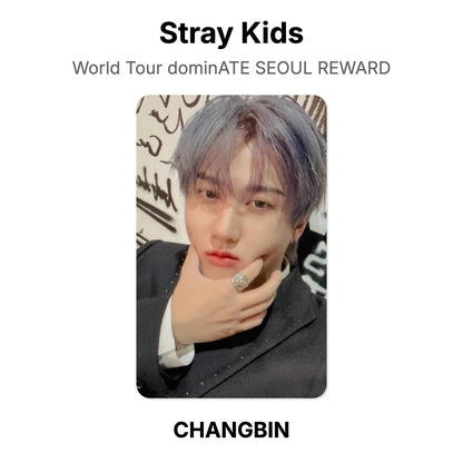 Stray Kids World Tour dominATE SEOUL REWARD photocard resmi