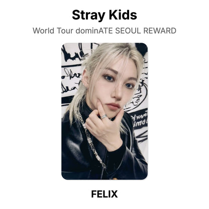 Stray Kids World Tour dominATE SEOUL REWARD photocard resmi