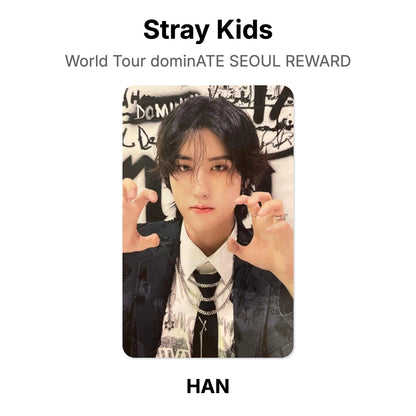 Stray Kids World Tour dominATE SEOUL REWARD photocard resmi