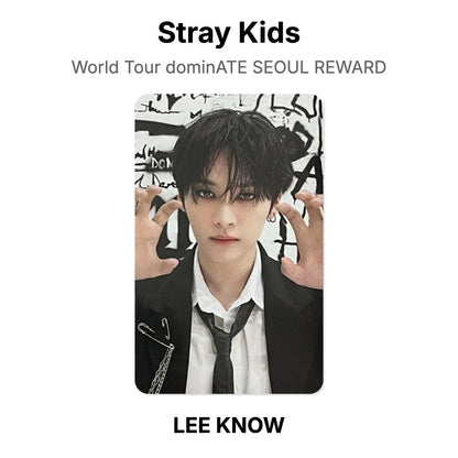 Stray Kids World Tour dominATE SEOUL REWARD photocard resmi