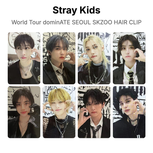 Stray Kids World Tour dominATE SEOUL SKZOO HAIR CLIP Official Photocard