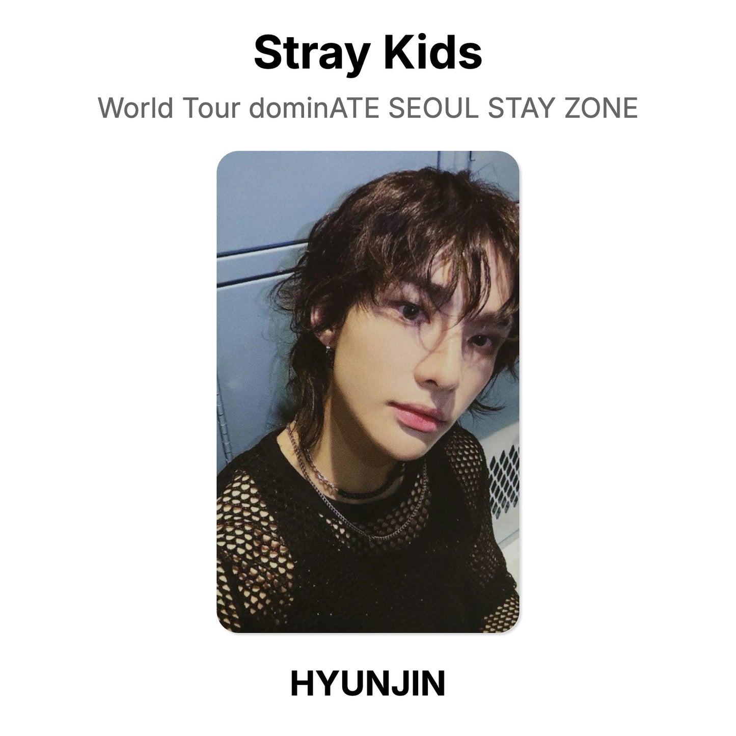 Stray Kids World Tour dominATE SEOUL STAY ZONE photocard resmi