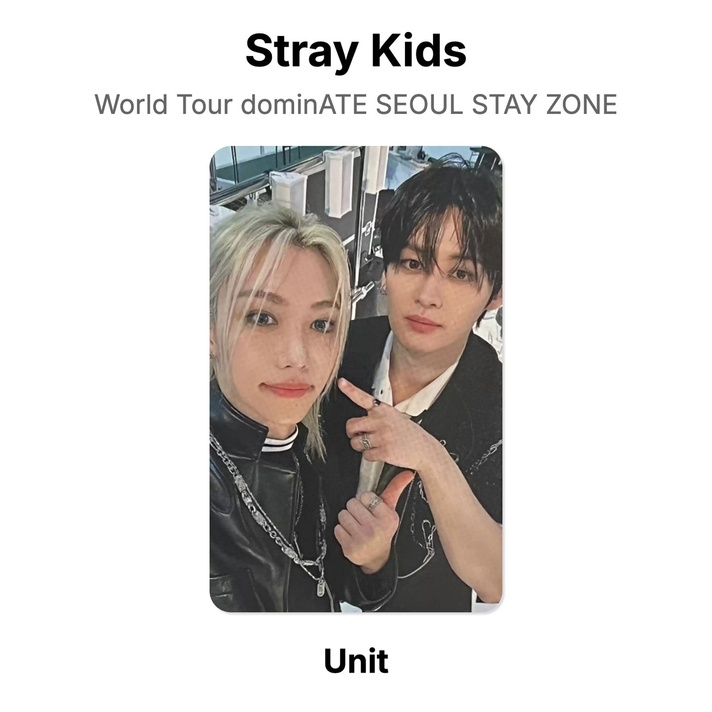 Stray Kids World Tour dominATE SEOUL STAY ZONE photocard resmi