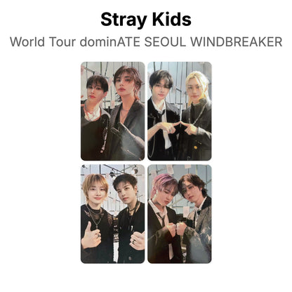 Stray Kids World Tour dominATE SEOUL WINDBREAKER photocard oficial
