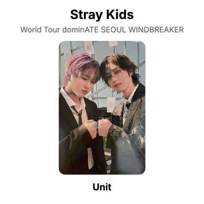 Stray Kids World Tour dominATE SEOUL WINDBREAKER photocard oficial