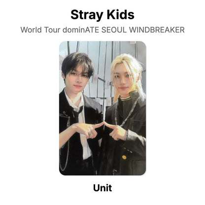 Stray Kids World Tour dominATE SEOUL WINDBREAKER photocard oficial