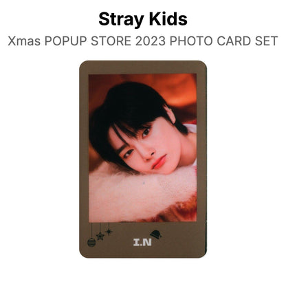 Stray Kids Xmas POPUP STORE 2023 PHOTO CARD SET officiellt Photocard