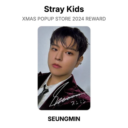 Stray Kids XMAS POPUP STORE 2024 REWARD Official Photocard