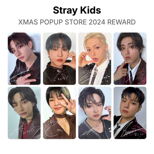 Stray Kids XMAS POPUP STORE 2024 REWARD Official Photocard
