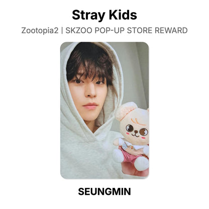 Stray Kids Zootopia2ㅣSKZOO POP-UP STORE REWARD photocard officielle