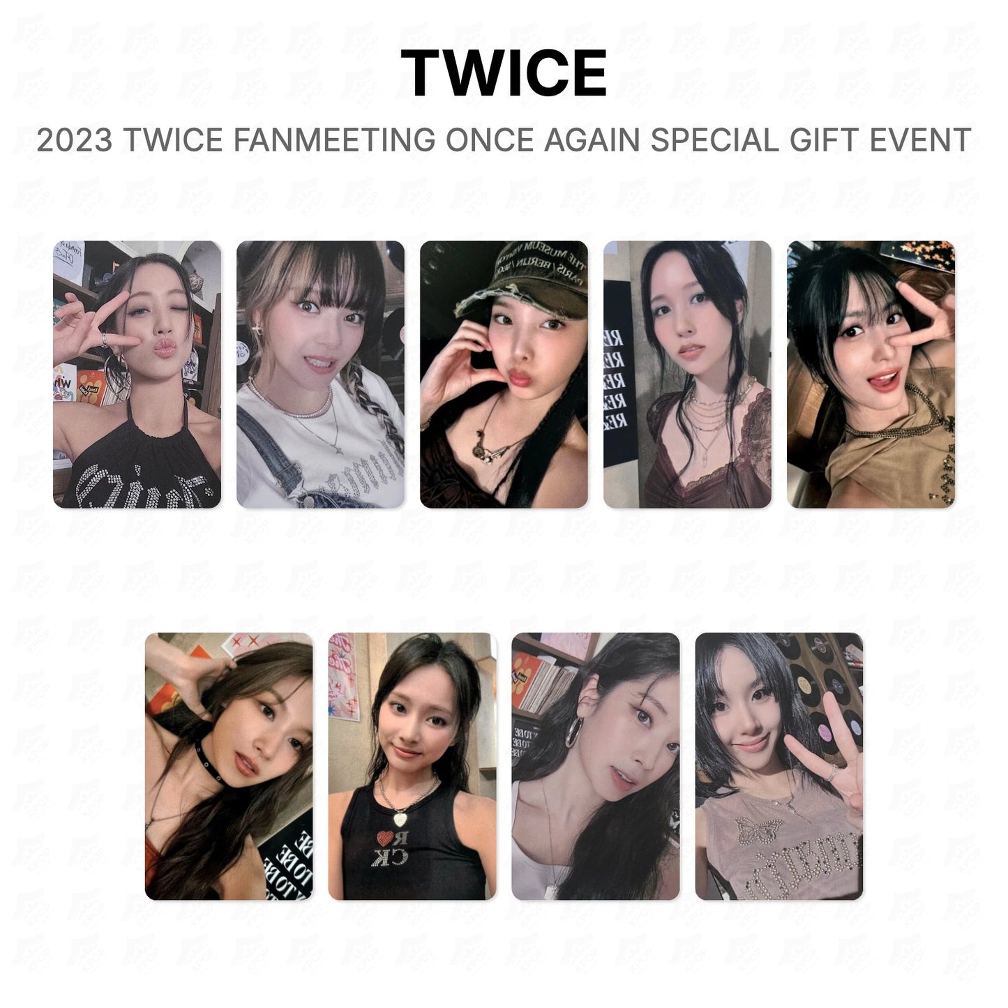 TWICE 2023 TWICE FANMEETING ONCE AGAIN SPECIAL GIFT EVENT Official Photocard