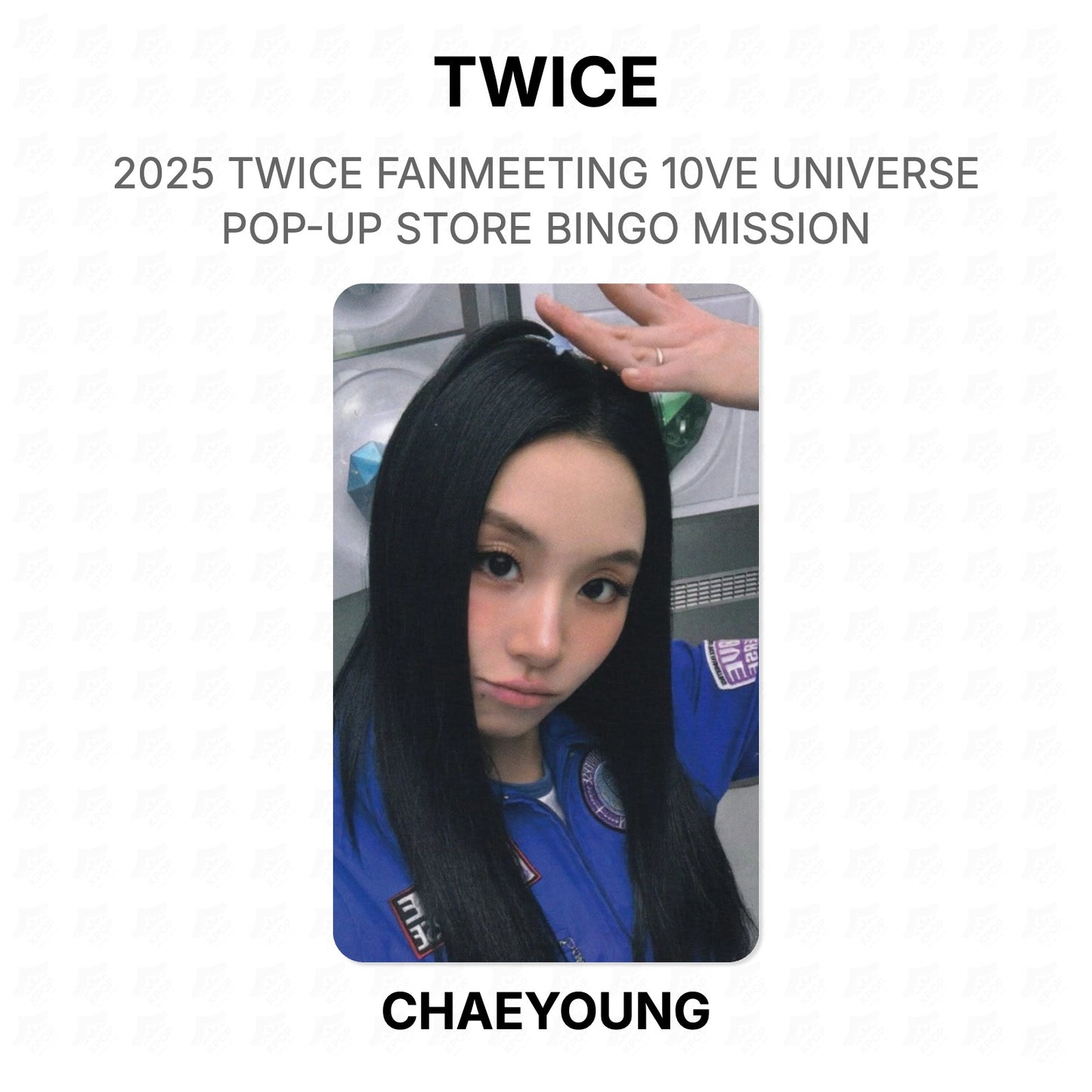 TWICE 2025 TWICE FANMEETING 10VE UNIVERSE POP-UP STORE BINGO MISSION Official Photocard