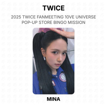 TWICE 2025 TWICE FANMEETING 10VE UNIVERSE POP-UP STORE BINGO MISSION Official Photocard