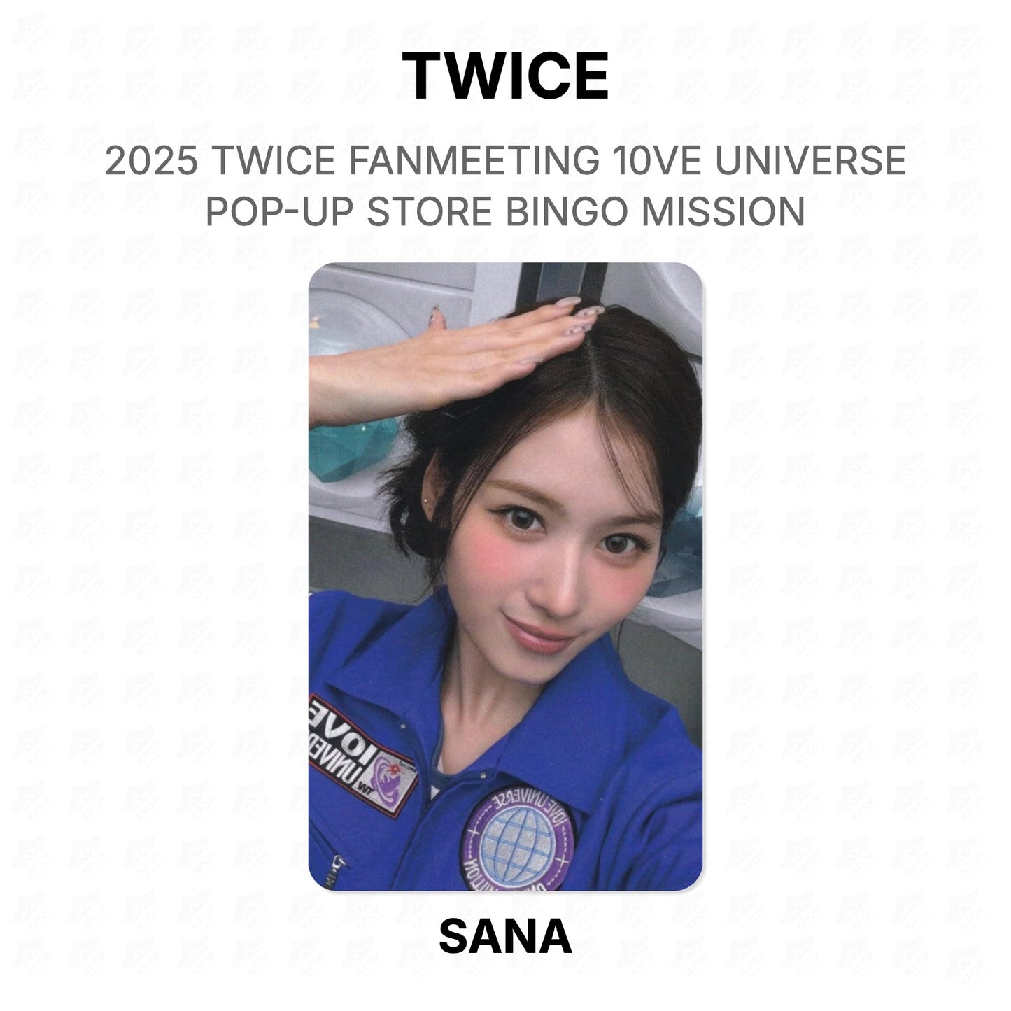 TWICE 2025 TWICE FANMEETING 10VE UNIVERSE POP-UP STORE BINGO MISSION Official Photocard