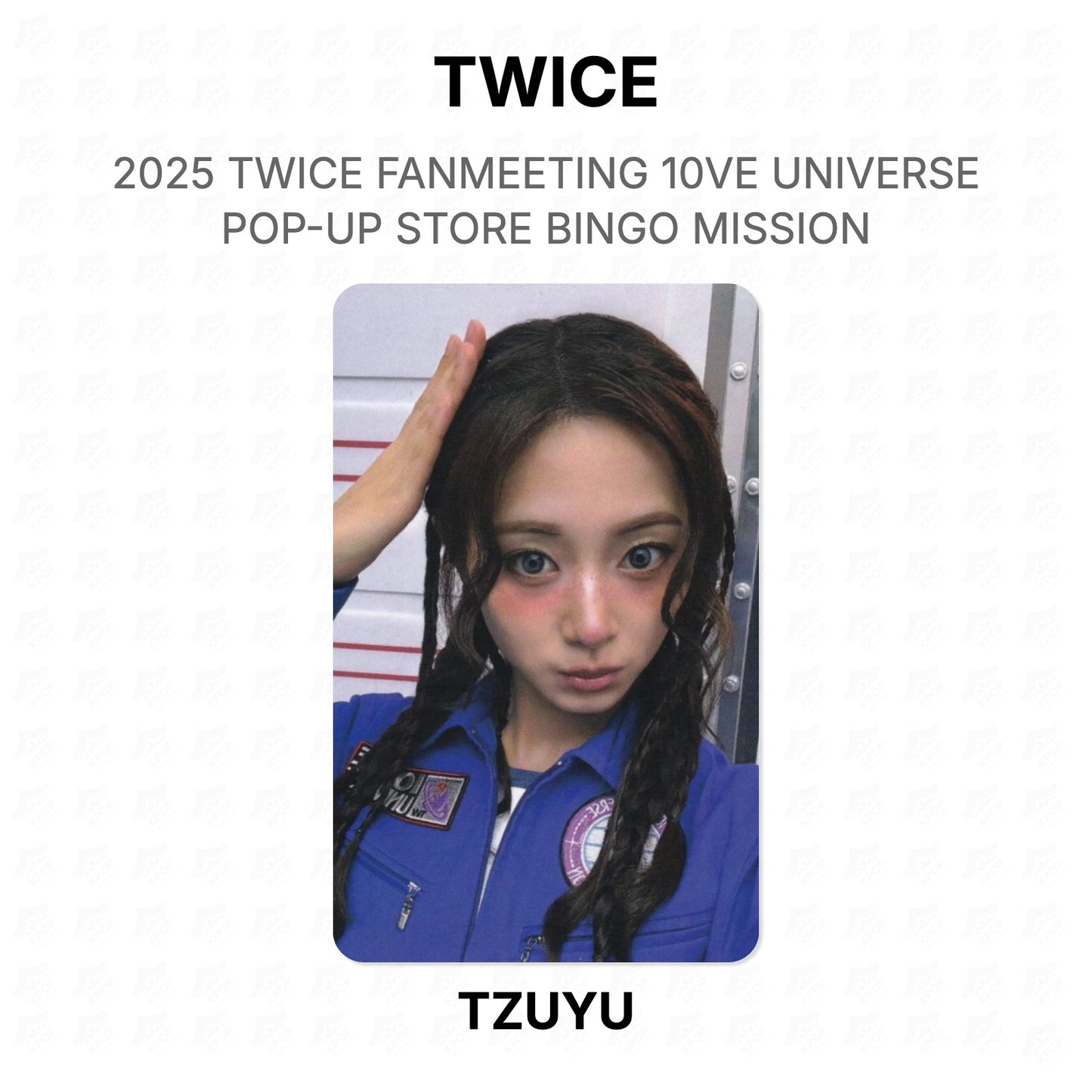 TWICE 2025 TWICE FANMEETING 10VE UNIVERSE POP-UP STORE BINGO MISSION Official Photocard