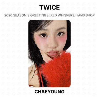 TWICE 2026 SEASON'S GREETINGS [RED WHISPERS] FANS SHOP Official Photocard