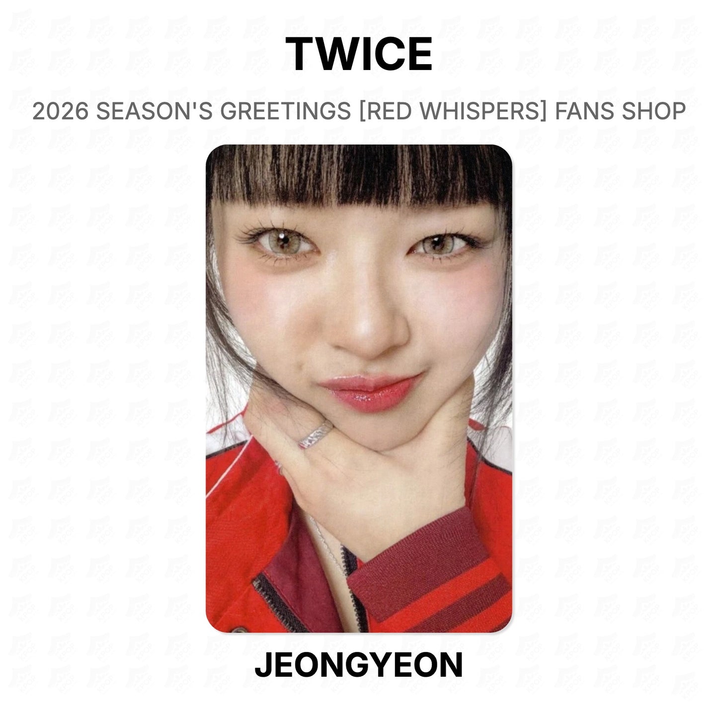 TWICE 2026 SEASON'S GREETINGS [RED WHISPERS] FANS SHOP Official Photocard