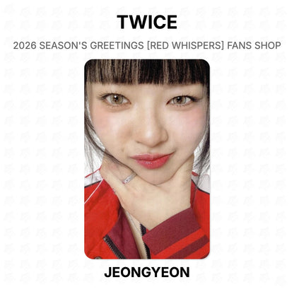 TWICE 2026 SEASON'S GREETINGS [RED WHISPERS] FANS SHOP Official Photocard