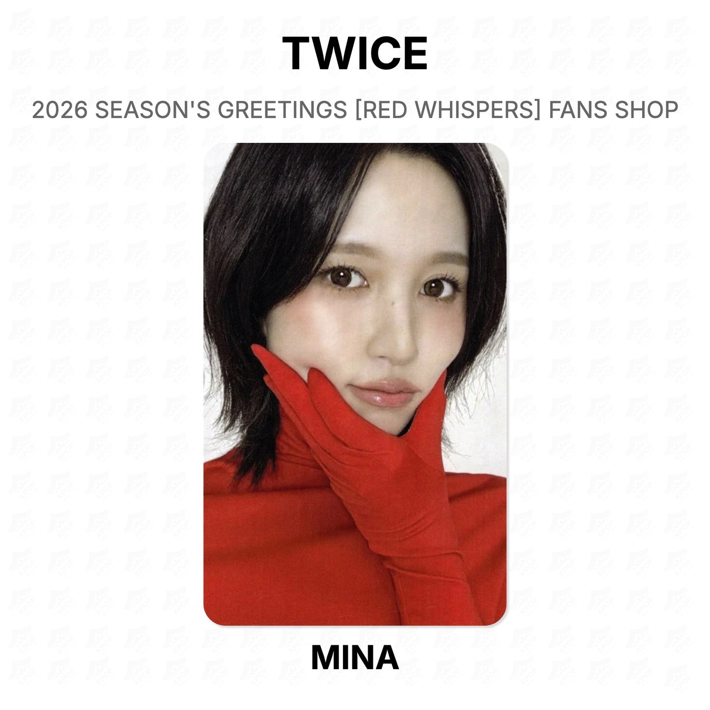 TWICE 2026 SEASON'S GREETINGS [RED WHISPERS] FANS SHOP Official Photocard